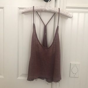 Loose cropped tank top